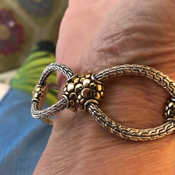 Open Cut Metal Stretch Bracelet Retro Never Worn - Picture 3 of 8